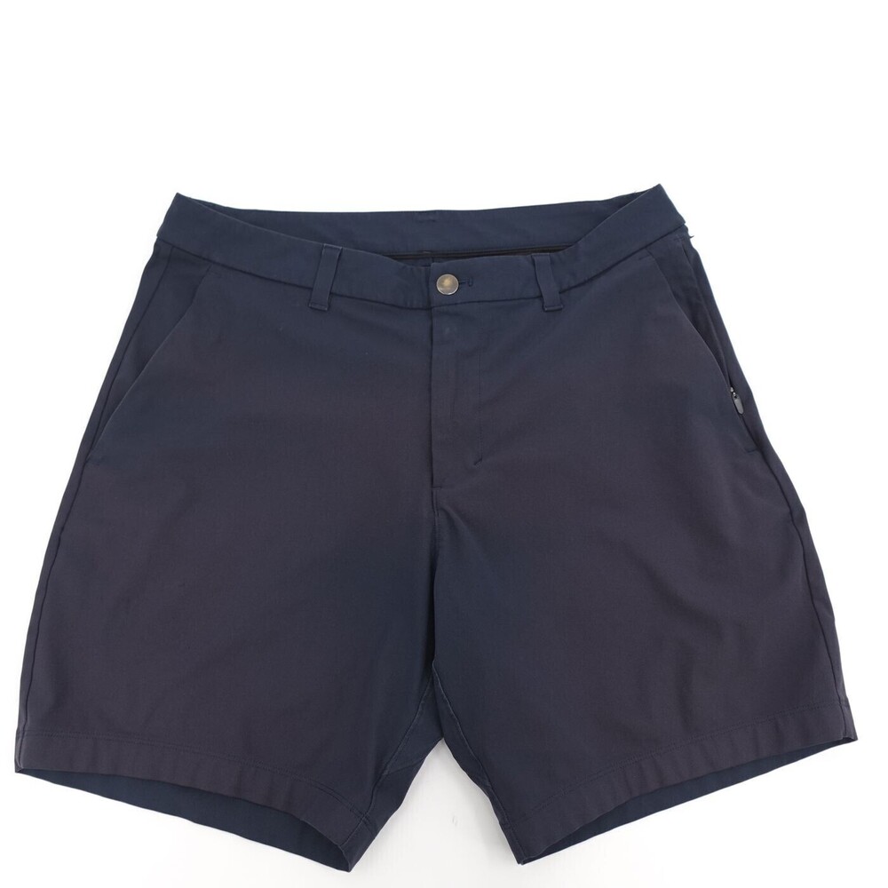 Lululemon Shorts Mens 32 Navy Chino Comission Warpstrem Stretch Performance